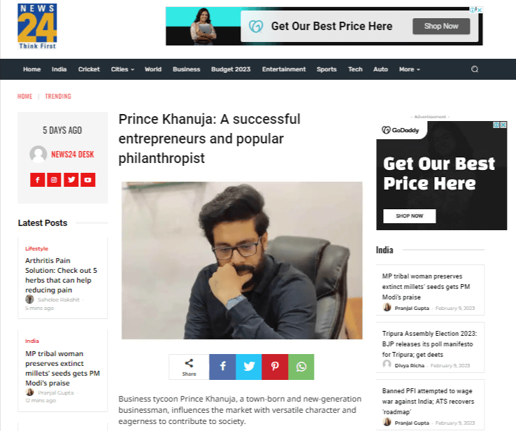 prince khanuja news24